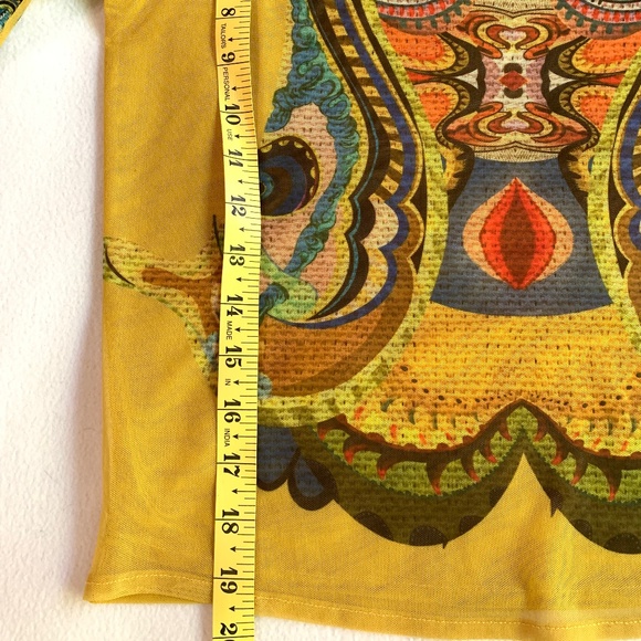 Desigual Lacroix Tulle Mesh Long-Sleeve - Picture 6 of 8